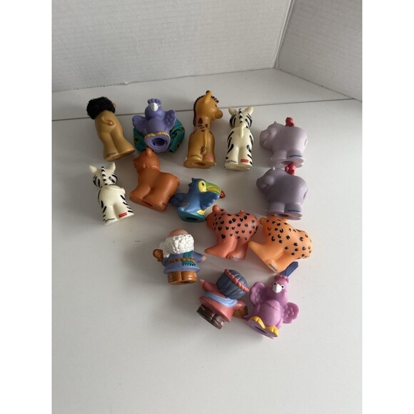 Fisher Price Little People Noahs Ark Zoo Animals Noah Figure Lot peacock camel - Picture 6 of 7